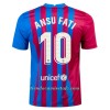 Camiseta de fútbol FC Barcelona Ansu Fati 10 Primera Equipación 2021/22 - Hombre